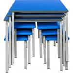 Gala Infant Tables and Benches - Blue
