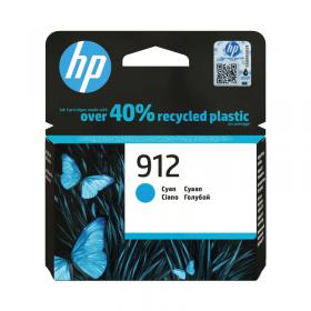 HP 912 Original Ink Cartridge 2.93-ml Cyan 3YL77AE HP3YL77AE