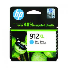 HP 912XL Ink Cartridge High Yield Cyan 3YL81AE HP3YL81AE