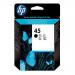 HP 45 Black Inkjet Cartridge (Standard Yield, 42ml) 51645AE