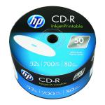 HP CD-R Inkjet Print 52X 700MB Wrap (Pack of 50) 69301 HP69301