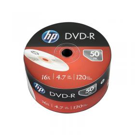 HP DVD-R 16x4.7Gb Wrap (Pack of 50) 69303 HP69303