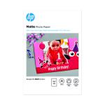 HP Matte Photo Paper 4x6 Inch (Pack of 25) 7HF70A HP7HF70A