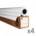 HP Bright White Inkjet Paper 610mmx45.7m 90gsm Bright White (Pack of 4) A6DE5A HPA6DE5A