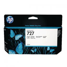 HP 727 DesignJet Ink Cartridge 130ml Photo Black B3P23A HPB3P23A