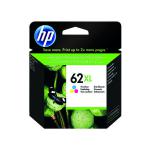 HP 62XL Ink Cartridge High Yield Tri-color CMY C2P07AE HPC2P07AE