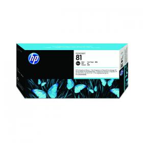 HP 81 DesignJet Dye Print Head and Cleaner Black C4950A HPC4950A
