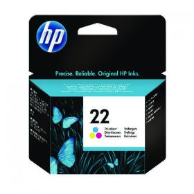 HP 22 Ink Cartridge 5ml Tri-Color CMY C9352AE HPC9352AE