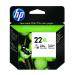 HP 22XL Cyan/Magenta/Yellow High Yield Inkjet Cartridge C9352CE