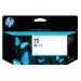 This image shows a pack of fully stocked HP ink cartridges in grey color. Each cartridge holds 130 ml of ink and is specifically designed for use with the HP 72 DesignJet printer model. The cartridges are neatly arranged in the packaging, ready to be used for high-quality printing.