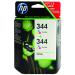 HP 344 Cyan/Magenta/Yellow Inkjet Cartridge (Pack of 2) C9505EE