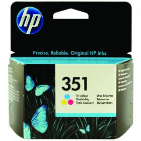 HP 351 InkJet Cartridge 3.5ml Tri-color CMY CB337EE HPCB337EE