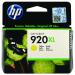 HP 920XL High Yield Yellow Ink Cartridge (Capacity:700 pages) CD974AE