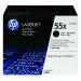 HP 55X Black High Yield Laserjet Toner Cartridge (Pack of 2) CE255XD
