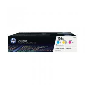 HP 126A Original LaserJet Toner Cartridge CMY 3-pack CF341A HPCF341A