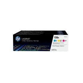 HP 128A Cyan/Magenta/Yellow Laserjet Toner Cartridges (Pack of 3) CF371AM HPCF371AM