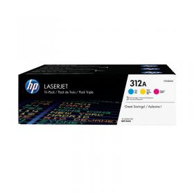 HP 312A Cyan/Yellow/Magenta Laserjet Toner Cartridge (Pack of 3) CF440AM HPCF440AM