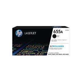 HP 655A Black Original LaserJet Toner Cartridge CF450A HPCF450A