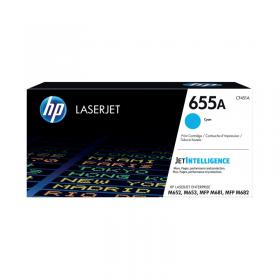 HP 655A Cyan Original LaserJet Toner Cartridge CF451A HPCF451A