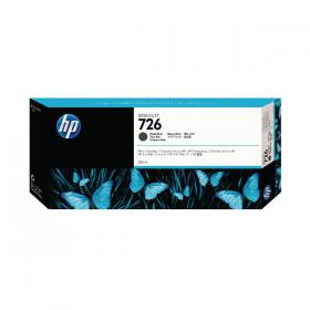 HP Matte Black 726 Designjet Ink Cartridge 300ml CH575A HPCH575A