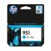 HP 951 OfficeJet Inkjet Cartridge Cyan CN050AE HPCN050AE