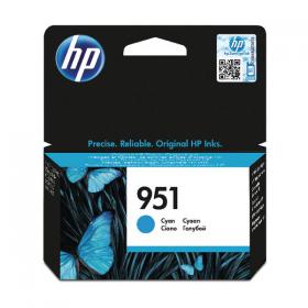 HP 951 Cyan Inkjet Cartridge (Standard Yield 700 Page Capacity) CN050AE HPCN050AE