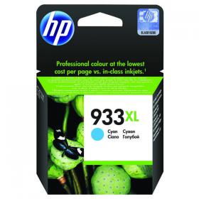 HP 933XL OfficeJet Inkjet Cartridge High Yield Cyan CN054AE HPCN054AE