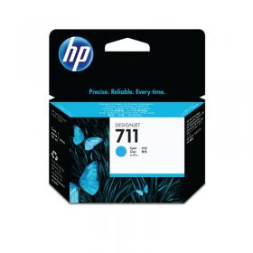 HP 711 DesignJet Ink Cartridge 29-ml Cyan CZ130A HPCZ130A