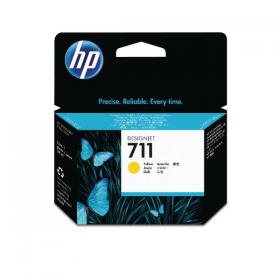 HP 711 DesignJet Ink Cartridge Yellow CZ132A HPCZ132A