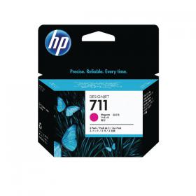 HP 711 Magenta Inkjet Cartridge (Pack of 3) CZ135A HPCZ135A