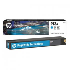 HP 913A Cyan PageWide Inkjet Cartridge F6T77AE HPF6T77AE