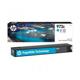 HP 973X Cyan PageWide Inkjet Cartridge High Yield F6T81AE HPF6T81AE