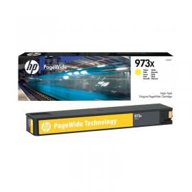 HP 973X Yellow PageWide High Yield Inkjet Cartridge F6T83AE HPF6T83AE