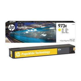 HP 973X Yellow PageWide Inkjet Cartridge High Yield F6T83AE HPF6T83AE