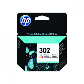 HP 302 Ink Cartridge Tri-Colour Cyan/Magenta/Yellow (Capacity: 150 pages) F6U65AE HPF6U65AE