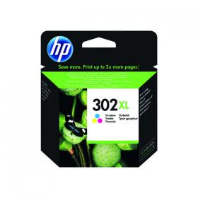 HP 302XL Ink Cartridge Tri-Colour Cyan/Magenta/Yellow F6U67AE HPF6U67AE