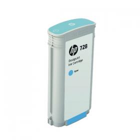 HP 728 DesignJet Ink Cyan Cartridge 130ml (Capacity: 130ml) F9J67A HPF9J67A
