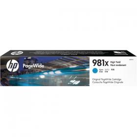 HP 981X PageWide HY Ink Cyan Cartridge L0R09A HPL0R09A