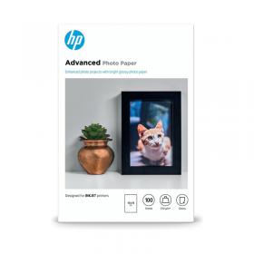 HP Advanced Glossy Photo Paper 10 x 15cm Borderless 250gsm (Pack of 100) Q8692A HPQ8692A