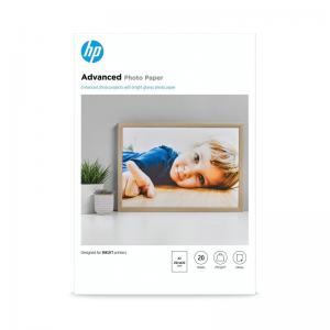 HP Advanced Glossy Photo Paper A3 250gsm Pack of 20 Q8697A HPQ8697A