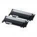 Samsung CLT-P404B Black Standard Yield Toner Cartridges (Pack of 2) SU364A