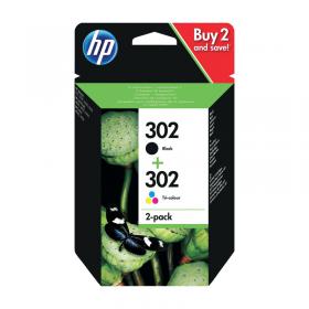 HP 302 Original Ink Cartridge 3.54-ml BlackTri-color X4D37AE HPX4D37AE