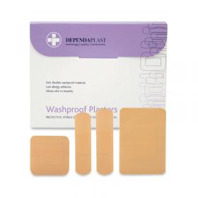 Reliance Medical Dependaplast Washproof Plasters Assorted (Pack of 100) 536 HS88536