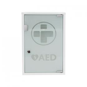 Mediana AED Metal Wall Cabinet with Glass Door and Alarm Lockable Large 300x145x460mm 3098 HS99719