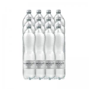 Harrogate Spring Bottled Water Sparkling 1.5L PET Silver LabelCap Pack