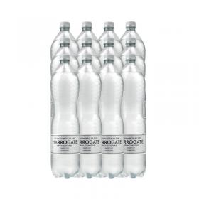 Harrogate Spring Bottled Water Sparkling 1.5L PET Silver LabelCap (Pack of 12) P150122C HSW35118