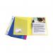 The image displays a vibrant array of Rapesco office products, including clip files and clamp binders. These items come in a pack of 10 and are designed to fit A4 sized documents. Each piece features the Rapesco logo and boasts a sleek and professional design. The colors range from bold blues to striking yellows, making for an eye-catching display. The file clips and binder clamps are securely attached, providing a reliable and organized solution for storing important documents. Overall, the image exudes a sense of efficiency and functionality, perfect for any office setting.