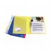 In the photo, you can see a pack of 10 Rapesco Clip Files and Clamp Binders in A4 size. The binders come in assorted colors and feature a clip mechanism for securing papers. These binders are perfect for organizing and storing documents.