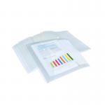 Rapesco Foolscap Popper Wallet Clear (20 Pack) 1496 HT01587