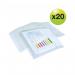 Rapesco Eco Recycled Popper Wallet A4+ Clear (Pack of 20) 1496 HT01587